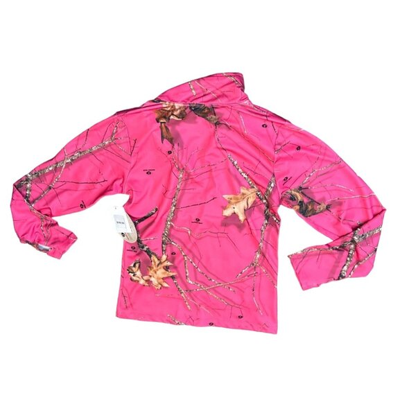 Mossy Oak 1/4 Zip Performance Pullover in Fuschia Size Small NWT - Picture 3 of 3